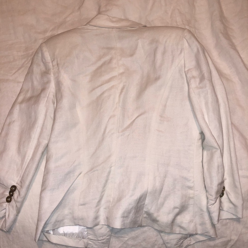 Bebe white blazer